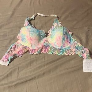 VS rainbow halter bra XS